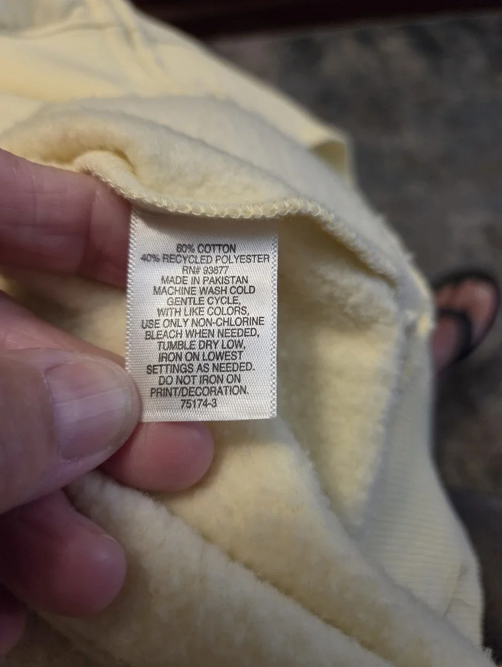 Arizona Jean Company Light Yellow Zip-Up Hoodie Size XS